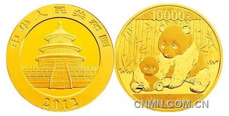 2012版1公斤熊貓紀念金幣正背面圖案