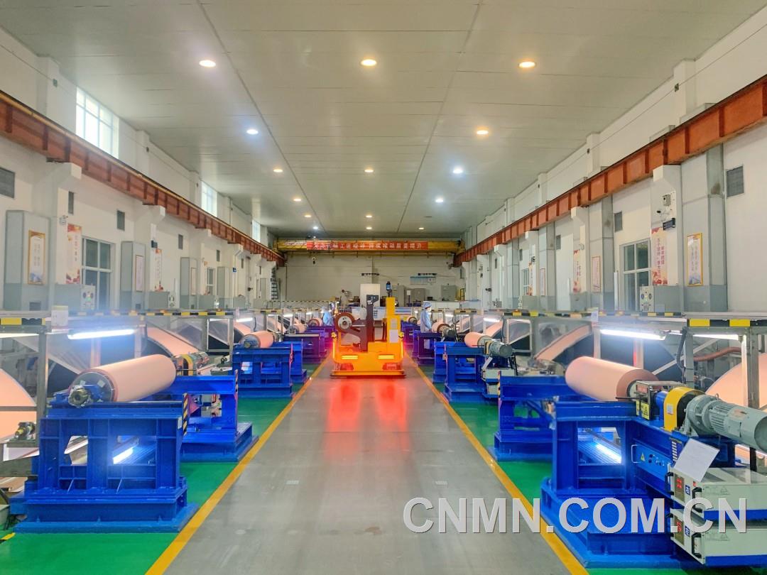 銅冠銅箔公司銅箔生產車間